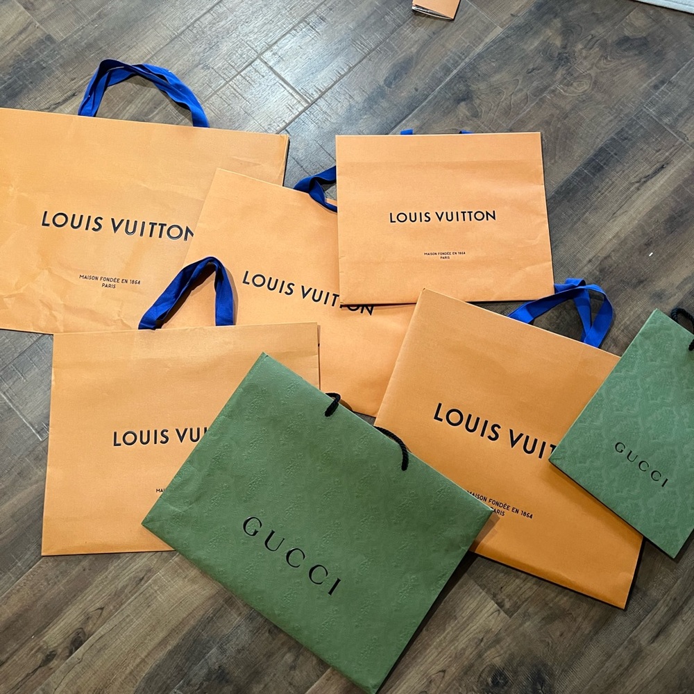 Luis Vuitton shopping bags